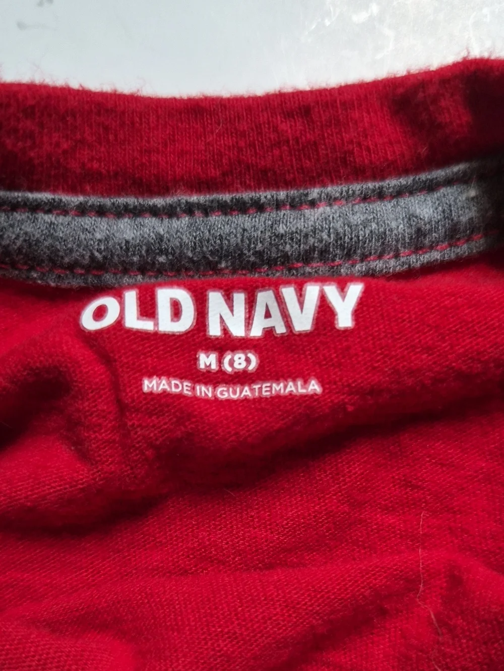 Old Navy Cotton Red Short Sleeve Crew Kneck T-shirt-Size M 8